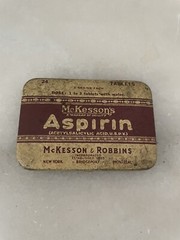 McKesson ASPIRIN TABLETS TIN Vintage Medicinal Tin Container