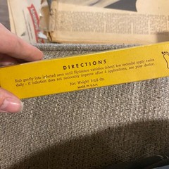 Vintage 1954 Hydrotox Antifungal Ointment Tube with Original Box and Insert