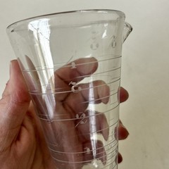 Antique Apothecary Pharmacy Conical Measuring Footed Beaker Cup 5.25” Tall