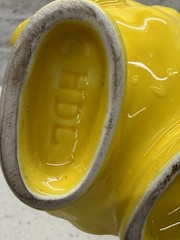 Vintage Actos Family Pharmaceutical Drug Rep Mug Pancreas Character Yellow