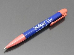 Blue & Pink BUSPAR PEN Drug Rep Pharmaceutical Promo Medical Advertising
