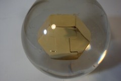 Inderal Ayerst prescription paperweight acrylic used 3 inch diameter