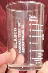 Glasco Apothecary Pharmacy Glass Medical Tool To Measure Temp Pulse Beer Wine