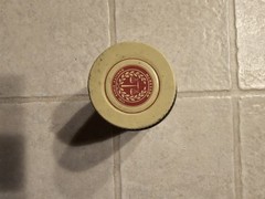 Apothecary McKesson’s Green Jar 2oz Alum, NF POWDERED (C1950’s), Empty