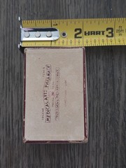 Vintage Rare 1945 Prescription Pill Box Medical Arts Pharmacy Abilene Texas TX