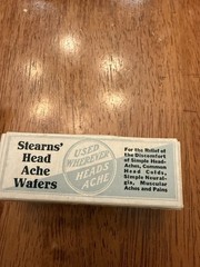 Vintage Shac Head Ache Wafers Complete Set Intact Wafers 1910-30