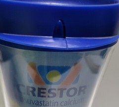 Travel Mug Cup Crestor Drug Pharmaceutical Rep Fade Away Lenticular Logo READ