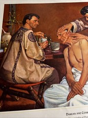 A HISTORY OF PHARMACY IN PICTURES 1954 PRINT#10 Great Gift For Doctor 22″×18″