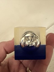 Vintage Innopran Propanolol Lucite Blue Hourglass Egg Timer 4″ Promo Pharma