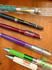 Lot 58 Metal and Plastic Pharmaceutical Drug Rep Pens Medical Collectibles
