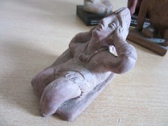 4 Vintage Mexican Terracota Figures Anxiety / Depression – Adv. for Etrafon