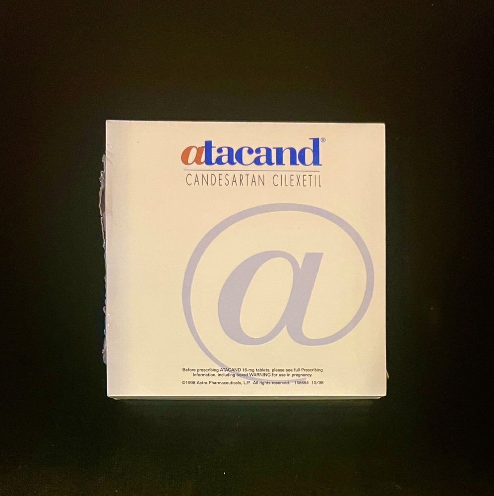 4 Vintage (1998) ATACAND Post-it Note Pads in Original Seal Pharma Drug 4” x 4”