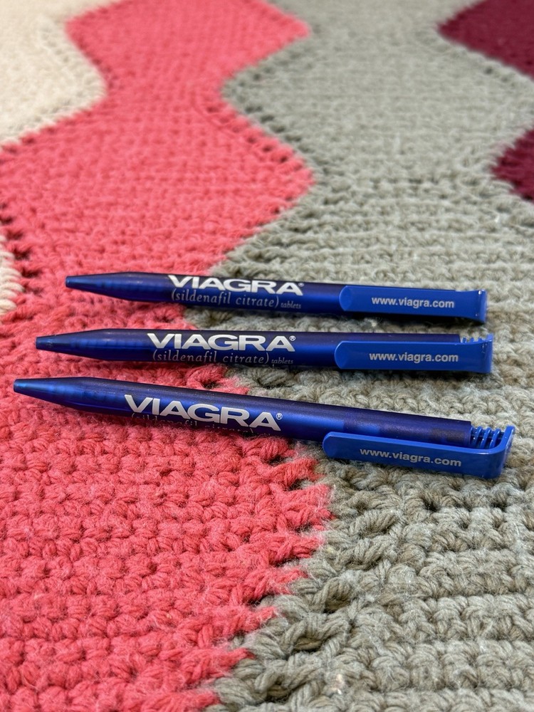 Viagra Pen LOT of 3 Pharmaceutical Medical Advertising