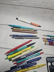 Vintage Pharmaceutical Medical Rep Lot – Pens, Clips, Calculator, Pencils, Paper