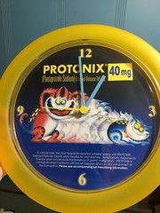 Protonix Wall Clock Pharmaceutical Collectible Drug Rep Janssen Ortho Mcneil