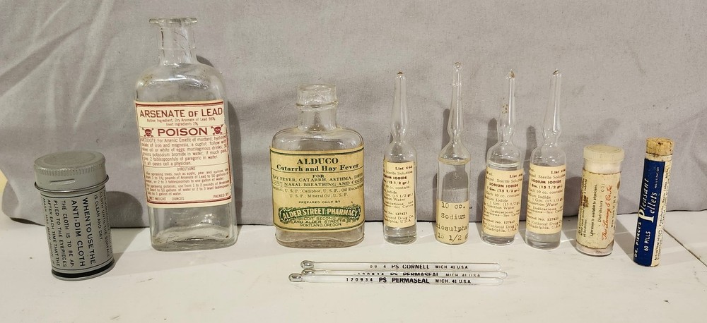 Antique Medical and Pharmaceutical Collection- 12 Pcs
