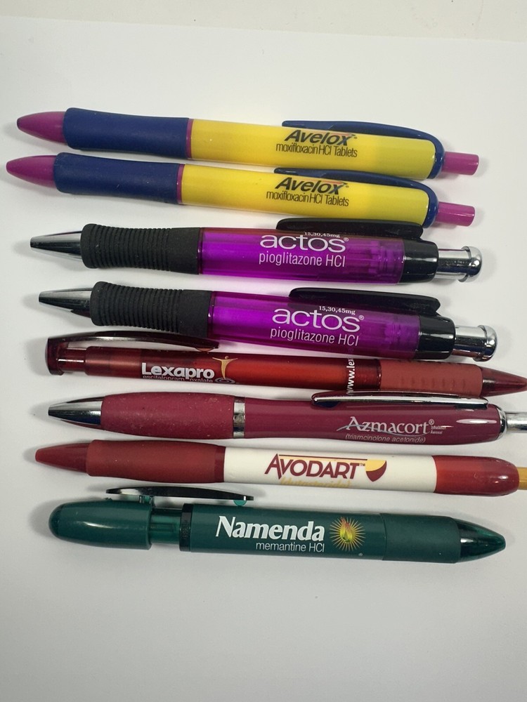 Pharmacy Drug Rep LEXAPRO Namenda Actos Avelox Avodart Working Pens