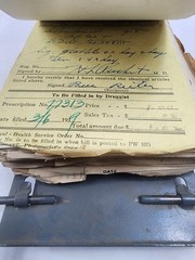 Prescription Atlas Rx Pad Paper Apothecary Druggist Pharmacy Medicine 1939