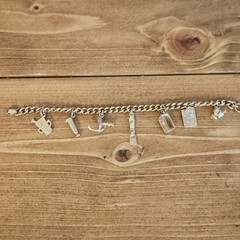 Pharmaceutical~Pharmacist Brass Gold Tone Bracelet~with 7 Charms