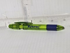 Zyrtec Pharmaceutical Rep Pen Drug Rep Green See-Through Vintage Plastic Ink Pen