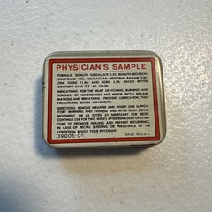 Vintage Anusol Hemorrhoidal Suppositories Laboratories Div. Medicine Tin