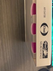 Aricept Pfizer Drug Rep Pharmaceutical Promo 1 Week Plastic Pill Box Sealed New