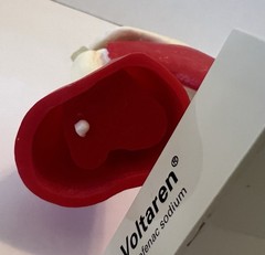 Vintage Voltaren Shoulder Model Pharma Promo Medical Anatomy Art