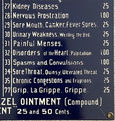 1980 Medical Cabinet Door Display •Porcelain-Enamel on Steel 22”X 16” •A Rooney