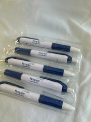 5 Vintage Requip Uni-Ball Pens – Pharma Promo Samples – 1980s – New in Sleeve
