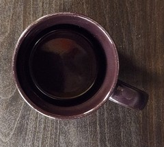 Vintage Feldene Piroxicam 20mg Pharmaceutical Advertising Coffee Mug Brown Promo