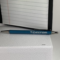 Drug Rep Pharmaceutical Promo Advertising Lipitor Black Notebook With Pen 6×8.25