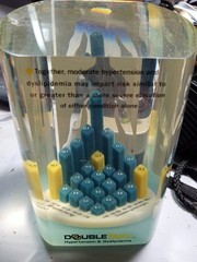 Paperweight Double Take Hypertension Pharmaceutical Lucite Acrylic Desk Display