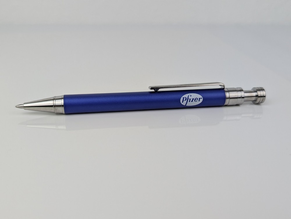 Blue Pfizer Salesman Sample Pen Drug Rep Pharmaceutical Promo Pharma RARE