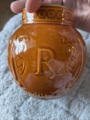 Vintage McCoy Pottery Maimonides Schering Pharmacy Co Advertising Medical Jar