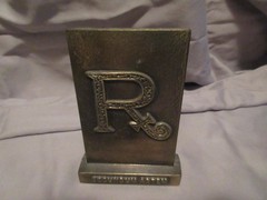 Vintage Pharmacy Brass Paperweight Tinactin Advertising