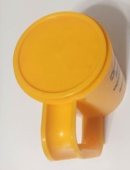 Glaxo Vicon-C Zinc Advertising Pharmaceutical MUG Plastic Yellow Sterilite