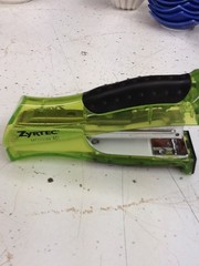 Zyrtec Staplers Drug Rep Pharmaceutical Collectable NEON GREEN ALLERGIES