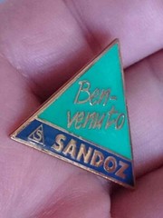 SANDOZ Pharmaceuticals pin LSD Albert Hofmann – BENVENUTO pin badge