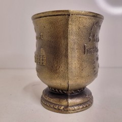 VTG 1985 Schering Brass Mortar & Pestle Ursuline Convent New Orleans Sis. Xavier