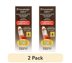 (2 pack) Primatene MIST Epinephrine Oral Inhalation Aerosol
