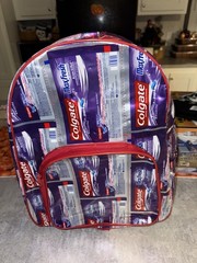 Colgate Max Backpack Recycled Toothpaste Tubes Advertising Dental Terracycle HTF