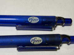 Pfizer Zoloft Pen Lot Drug Rep Blue Rubberized Rare Pharmaceutical Medical Promo