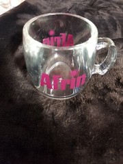 Afrin Coffee Mug Cup Pharmaceutical Drug Rep Promo Clear Acrylic