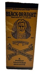 Vintage Black Draught Laxative Medicine New In Box 4 Inside Box