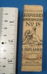 VINTAGE HUMPHREY’S No. 18 STYES INFLAMED PACKAGE STILL SEALED FREE SHIPPING