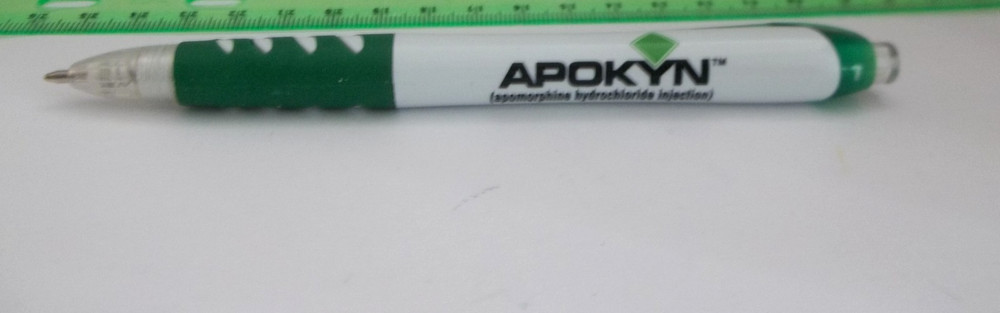 APOKYN Promotional Pen Plastic Medium Weight w/Rubberized Grip
