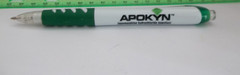 APOKYN Promotional Pen Plastic Medium Weight w/Rubberized Grip