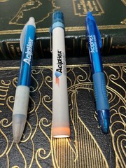 2 Pharmaceutical Drug Rep Pens plus penlight From 1990s! Write!!