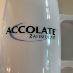 ACCOLATE Zafirlukast Coffee Mug Cup Asthma Pharmaceutical Drug Rep Pharma Promo