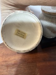 2 Vintage 1970’s Lilly Pro Dolore Moderata Apothecary Jars with Lids And Bases